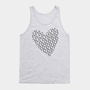 My Heart is full of Penguin Love on Valentines Day Tank Top